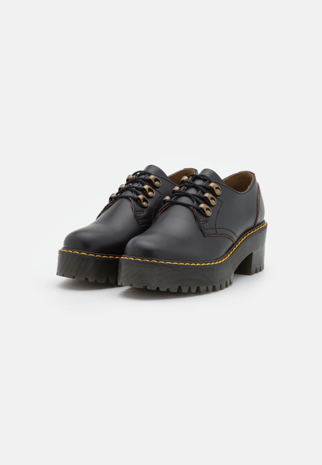 Gabor Noir Vintage | Exclusif Leona - Talons à Lacets